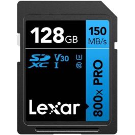 Lexar LSD0800P128G-BNNNG Tarjeta SDXC Profesional 800X 128GB UHS-I C10 V30 U3 Lectura 150MB/s Escritura 45MB/s
