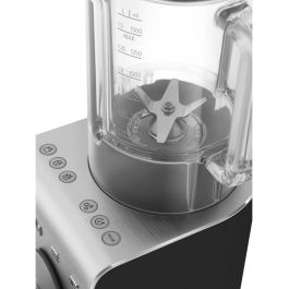 Smeg BLC01BLMEU Batidora de vaso Performance, 1400W, Picahielos, Función Pulso, 9 Velocidades, Negro