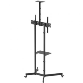 Soporte de Suelo Inclinable con Ruedas/ Soporte de Cámara Aisens FT70TE-335 para TV 37"-70"/ hasta 45kg