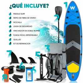 Tabla de Paddle Surf Hinchable con Accesorios Winvey SUP-B Azul Precio: 372.5000004. SKU: B14MLBVN83