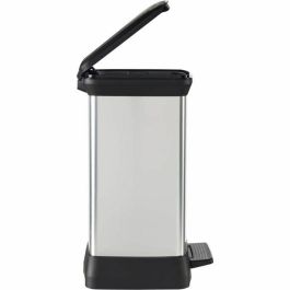 Curver CUR3253922164245 Cubo de Basura Rectangular Deco Bin 50L Gris Metalizado 39x29x51 cm Diseño Elegante Curver CUR3253922164245 Cubo de Basura Rectangular Deco Bin 50L Gris Metalizado 39x29x51 cm Diseño Elegante