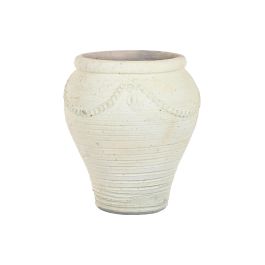 DKD Home Decor Ánfora Decorativa Mediterránea Colección Jerba de Terracota Cruda Artesanal Hecha a Mano 48x48x57 cm Precio: 105.59000023. SKU: B17V6PTRH9