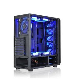 L - link Caja Ordenador Gaming Avatar ATX - Cristal Templado, 6 Ventiladores LED Azul, Puertos USB 3.0/2.0, HD Audio