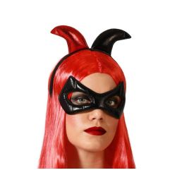 Accesorio de Cabeza con Cuernos Rojos y Negros y Máscara de Gato - Ideal para Disfraces, Halloween, Carnaval Precio: 1.5900005. SKU: B12JR9CMPA