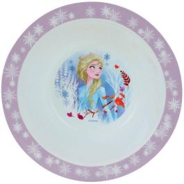 Fun House 006379 Set de Vajilla Disney Frozen Plato Hondo, Plato Llano, Taza, Botella y Vaso con Pajita
