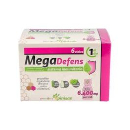 PINISAN Mega Defens 6 Viales con Equinácea, Propóleo, Saúco, Drosera y Vitamina C para el sistema inmunitario Precio: 16.5. SKU: B172P4V6XE