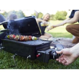 Weber Barbacoa de Gas Go-Anywhere de Acero Esmaltado Negro para 4 personas con encendido piezoeléctrico y quemador de acero inoxidable Weber Barbacoa de Gas Go-Anywhere de Acero Esmaltado Negro para 4 personas con encendido piezoeléctrico y quemador de acero inoxidable