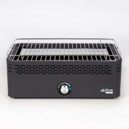 Barbacoa de Carbón sin Humo Portátil Aktive Acero Inoxidable Hierro 45 x 19 x 28 cm