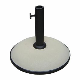 Marbueno Base Sombrilla Redonda Cemento 36x29,5 cm 11KG Blanco Jardin, Piscina y Terraza 10445