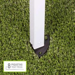 Aktive Cenador Plegable Poliester Blanco 300x300x250 cm