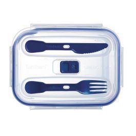 Recipiente Rectangular Hermético Vidrio Pure Box Active Luminarc 16 cm - 122 cL Recipiente Rectangular Hermético Vidrio Pure Box Active Luminarc 16 cm - 122 cL