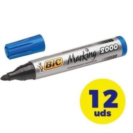 Caja de Rotuladores de Punta Fibra Acrílica Permanente Bic Marking 2000/ 4.9mm/ 12 unidades/ Azules Caja de Rotuladores de Punta Fibra Acrílica Permanente Bic Marking 2000/ 4.9mm/ 12 unidades/ Azules