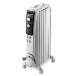 Radiador en baño de aceite Dragon4 DELONGHI - 1500W - 3 etapas de calentamiento - Tecnología Real Energy - Efecto chimenea Radiador en baño de aceite Dragon4 DELONGHI - 1500W - 3 etapas de calentamiento - Tecnología Real Energy - Efecto chimenea