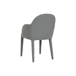 DKD Home Decor Silla Moderna Gris de Metal y Poliéster, Dimensiones 63x86x59 cm, con Asiento a 48 cm de Altura DKD Home Decor Silla Moderna Gris de Metal y Poliéster, Dimensiones 63x86x59 cm, con Asiento a 48 cm de Altura