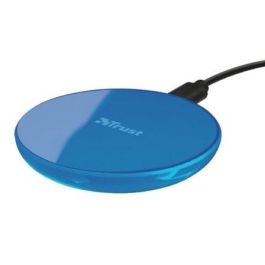 CARGADOR INALÁMBRICO RÁPIDO TRUST URBAN PRIMO10 AZUL - TOCAR Y CARGAR - INDICADOR CARGA LED - PARA SMARTPHONES MÓVILES COMPATIBLES CON CARGA QI