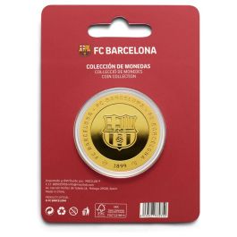FC Barcelona Moneda Barça Oro Coleccionista Zamak Acabado Dorado 4 cm