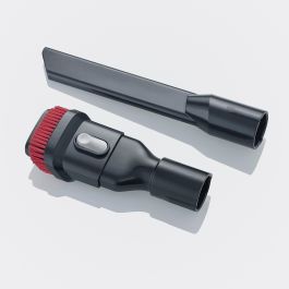 Severin HV 7966 Aspiradora Escoba sin Cable, 22.2V, 0.5L, 40 min Autonomía, Negro/Rojo/Plata, Limpieza Eficaz