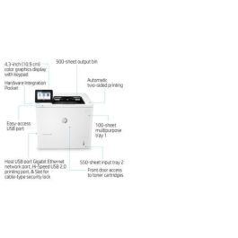 HP Impresora laser monocrono laserJet Enterprise M611dn