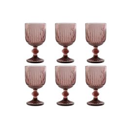 Copa Basicos DKD Home Decor Rosa 8 x 14.5 x 8 cm Set de 6