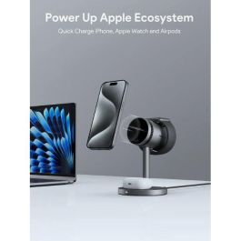 Aukey MagFusion Pro Soporte de Carga Inalámbrico 3-en-1 MagSafe