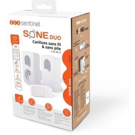 Timbres - SCS SENTINEL - SONE DUO - Inalámbricos y sin batería - Juego de 2 - Alcance 150+50 metros - Autoalimentados Timbres - SCS SENTINEL - SONE DUO - Inalámbricos y sin batería - Juego de 2 - Alcance 150+50 metros - Autoalimentados