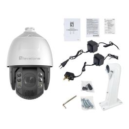Level One Cámara de Seguridad IP PTZ Dome FCS-4072 Out 4MP H.265 IR 200m PoE Zoom 32x