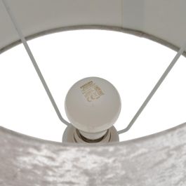 Lámpara Mesa Plata Cristal Iluminación 38 X 38 X 80 cm