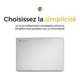 PC portátil - ACER - Chromebook 314 CB314-2H-K04F - 14 FHD - MTK MT8183 - 4 GB de RAM - 32 GB de almacenamiento - ChromeOS - AZERTY