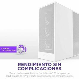 NZXT CM-H72FW-01 H7 Flow - Caja Semitorre de PC ATX/Micro-ATX/Mini-ITX, Blanco