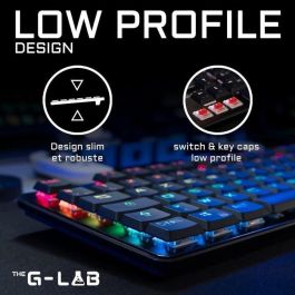 The G-Lab THE3760162066234 Teclado Mecánico Gaming Cableado Perfil Bajo Rojo