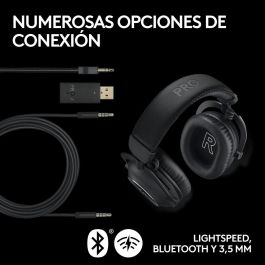Logitech G LOG1696071443427 Auriculares Gaming PRO X 2 Lightspeed Inalámbricos Negros Logitech G LOG1696071443427 Auriculares Gaming PRO X 2 Lightspeed Inalámbricos Negros