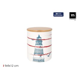 Inde Tarro de Cocina con Tapa de Bambú Colección Faro, Diámetro 10 cm x Alto 13 cm (24 Unidades) Precio: 121.49999983. SKU: B17RR5GRBX