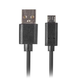 Lanberg Cable Micro USB a USB 2.0, 480 Mb/s, 300 cm, Negro