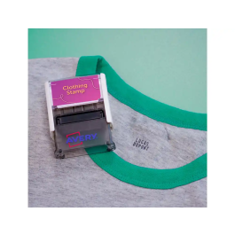 Avery Sello Personalizable Tejidos 3 Líneas 15 Caracteres Cada Una Lavable Negro