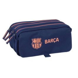 Safta Portatodo Triple F.C. Barcelona 2ª Equipación 21,5x10x8cm Estuche Escolar para Niños +3 Años