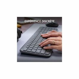 Teclado y Ratón Logitech Acero Francés Azerty Francés