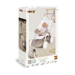 Baby Nurse Cochecito para Muñecas con Mango de 58 cm y Arco de Seguridad. Ideal para Niños +18 Meses.