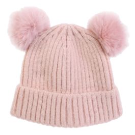 Sensly Gorro Con 2 Pompones Acrílico Colores Surtidos Talla Única Invierno
