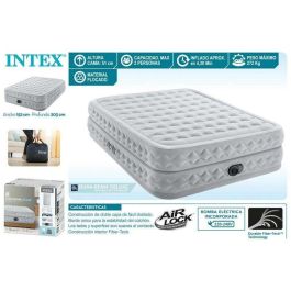 Cama Hinchable Intex Queen Supreme Air-Flow Fiber-Tech 152 x 50,1 x 203 cm