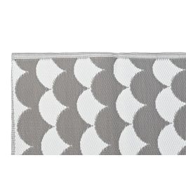 DKD Home Decor Alfombra de Poliéster con diseño de Ondas, Gris y Blanco, 210x150 cm (1 cm grosor), Pack de 2 Precio: 24.37908. SKU: B13DSJ7B5N
