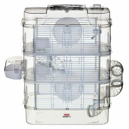 Zolux ZOL3336022060225 Jaula Rody3 Trio de 3 niveles para hámsteres, ratones y jerbos - L 41 x P 27 x H 53 cm - Blanco