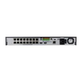 Hanwha Grabador de Red NVR Wisenet Q 16 Canales PoE 8MP con Disco Duro 2TB Incluido