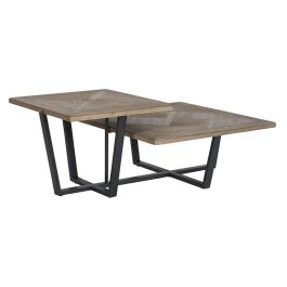 Mesa de Centro Home ESPRIT Negro Natural Metal Madera de abeto 118 x 78 x 45 cm Precio: 253.79000042. SKU: B1J4WMVKR5