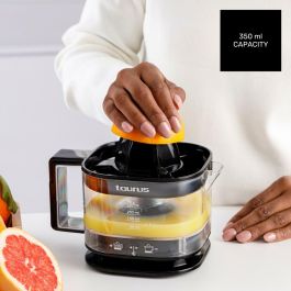 Taurus Exprimidor tc-350 nero 25W, 350ml, filtro regulador de pulpa, 5 posiciones, doble rotación, lavavajillas