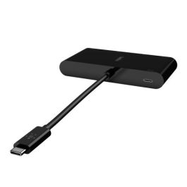 Belkin AVC004BTBK Adaptador USB-C a USB-A 3.0, Ethernet, VGA, HDMI 4K + Carga 100W, color negro