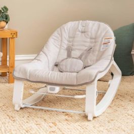 Ingenuity ING17499 Mecedora para bebé 3 en 1 Keep Cozy - Linden - 3 posiciones, arco con peluches extraíbles, hasta 18 kg