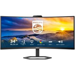 Philips 34E1C5600HE Monitor Curvo VA 34" 4K Ultra HD (3440x1440) 100Hz con USB-C, HDMI y Cámara Web 5MP Precio: 383.59000009. SKU: B18Q55NPTF