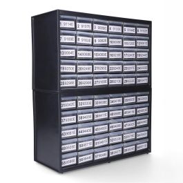 Grafitos Marjal Cajonera para 60 Escobillas de Carbón (240 Juegos) con Póster y Muestrario para Organización de Taller