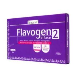 Drasanvi Flavogen Bifase 2 60 Cápsulas - Menopausia con Azafrán, Salvia, Fenogreco y Amapola Californiana para Sueño y Bienestar Precio: 28.8999997. SKU: B15E3QZXQE