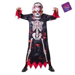 My Other Me Disfraz Esqueleto Cabezudo Talla M-L Hombre Mono y Capucha 3D